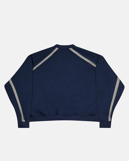 DETAILED CREWNECK INDIGO BLUE - COLD CULTURE