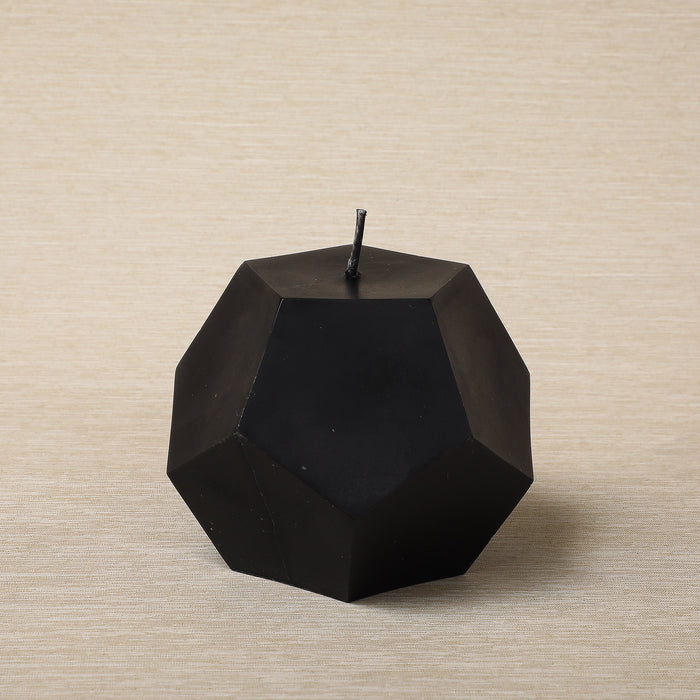 Dodecahedron beeswax candle