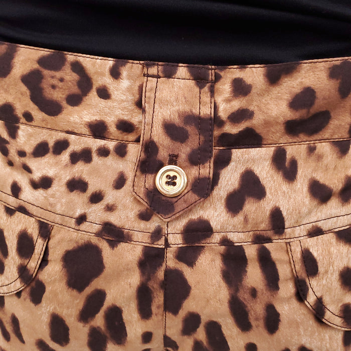 DOLCE & GABBANA LEOPARD TROUSERS - SIZE 44
