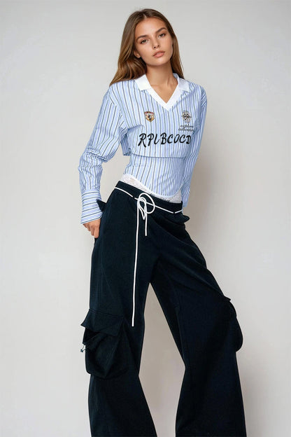 Domenico Stripe Two Piece Top
