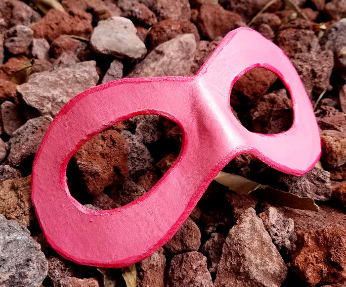 Domino Mask - Round Edged Molded Leather Mask