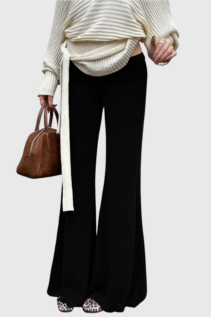 Donatella Bootcut Pants In Black