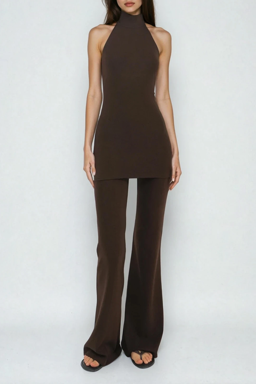 Donatianus Halter Neck Pants Set