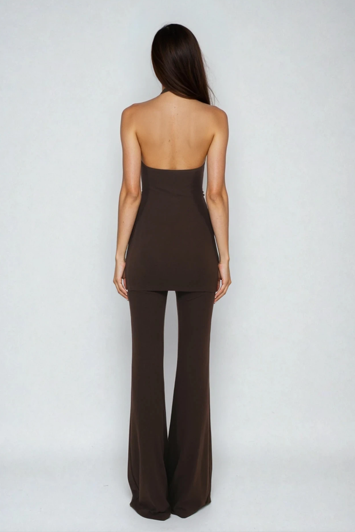 Donatianus Halter Neck Pants Set