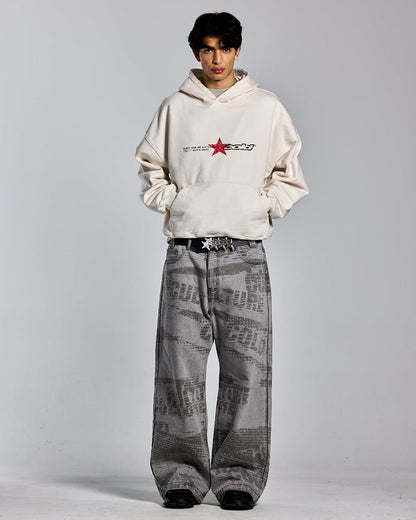 DONT WORK HOODIE +WASHED IVORY WHITE - COLD CULTURE
