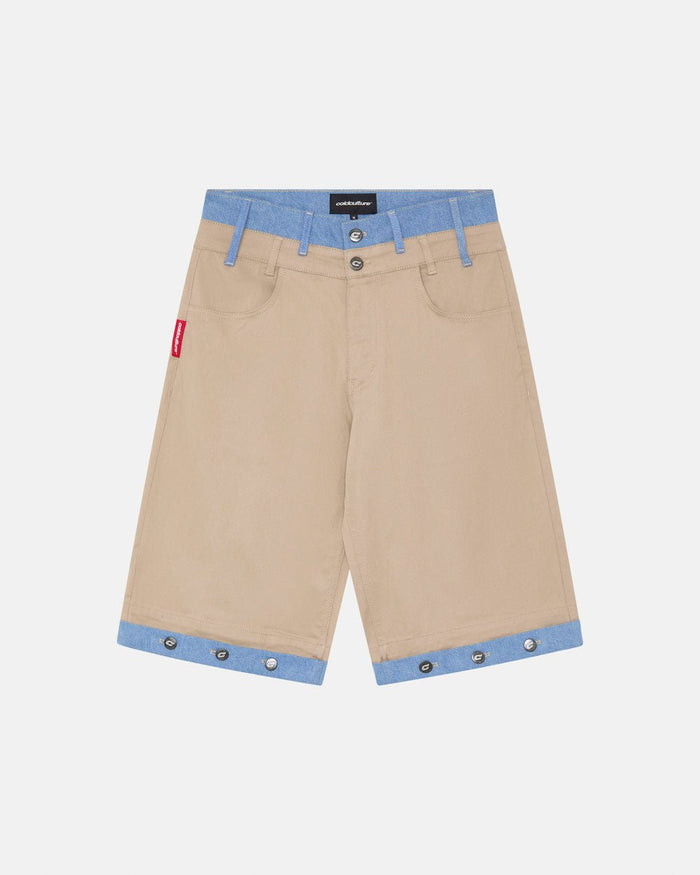 DOUBLE WAIST SUIT JORTS BEIGE - COLD CULTURE