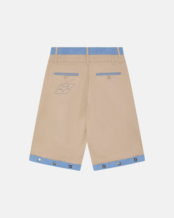DOUBLE WAIST SUIT JORTS BEIGE - COLD CULTURE