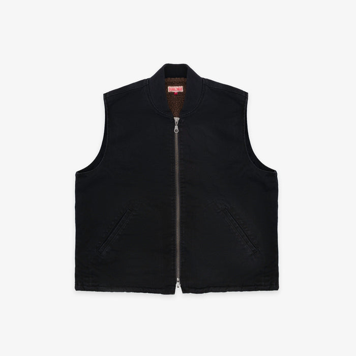 Dubbleware Cavva Fleece Vest - Washed Black