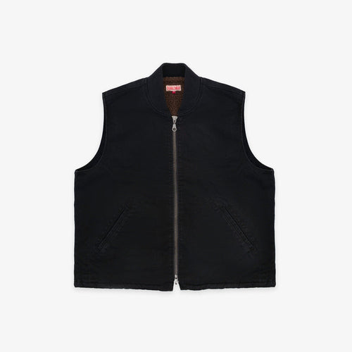 Dubbleware Cavva Fleece Vest - Washed Black