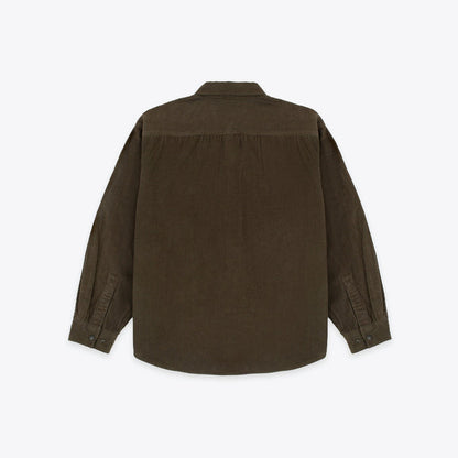 Dubbleware Lined Snap Overshirt - Brown Corduroy