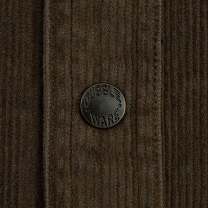 Dubbleware Lined Snap Overshirt - Brown Corduroy