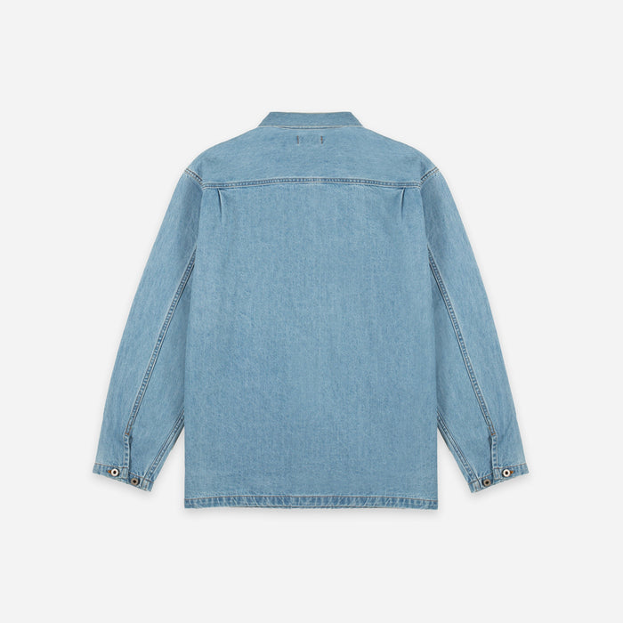 Dubbleware Long Sleeve Popover Shirt - Stone Wash