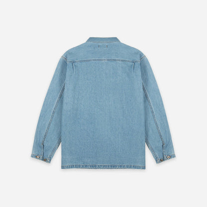 Dubbleware Long Sleeve Popover Shirt - Stone Wash