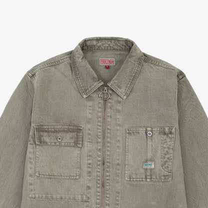 Dubbleware Zip Rider Chore Jacket - Olive Night