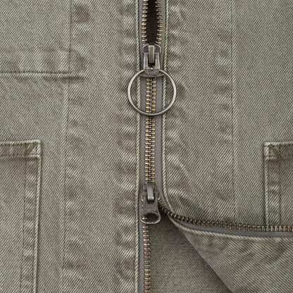 Dubbleware Zip Rider Chore Jacket - Olive Night