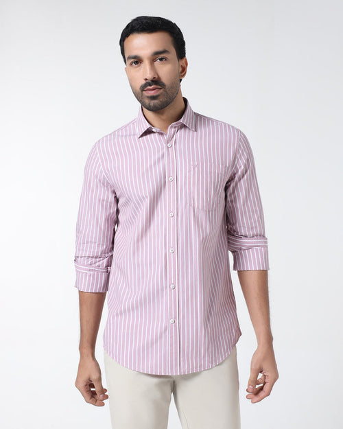 Dusty Pink Stripe Shirt - Hamber