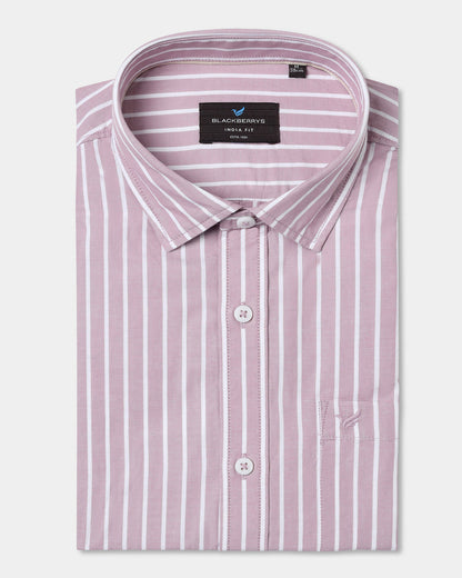 Dusty Pink Stripe Shirt - Hamber