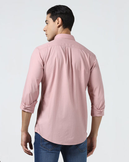Dusty Pink Textured Shirt - Recon