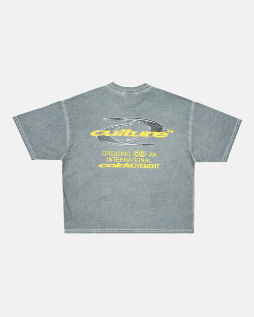 DYNAMIC TEE DYED MID BLUE - COLD CULTURE