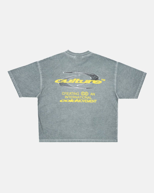 DYNAMIC TEE DYED MID BLUE - COLD CULTURE