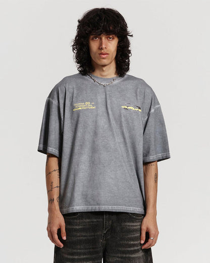 DYNAMIC TEE DYED MID BLUE - COLD CULTURE #man