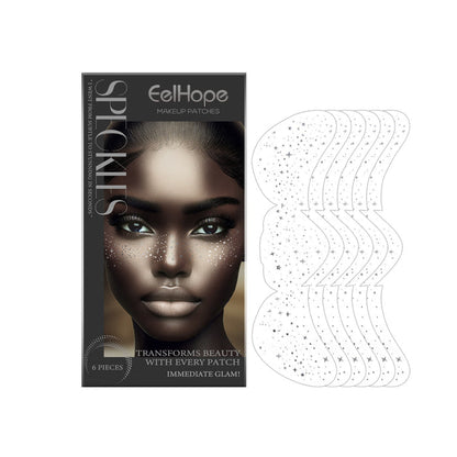 EELHOE Spots Makeup Stickers – Glitter Water Transfer Tattoos 6pieces EELHOE COSMETICS