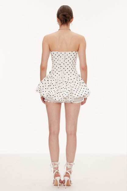Eilonwy Flower Dot Bubble Mini Dress