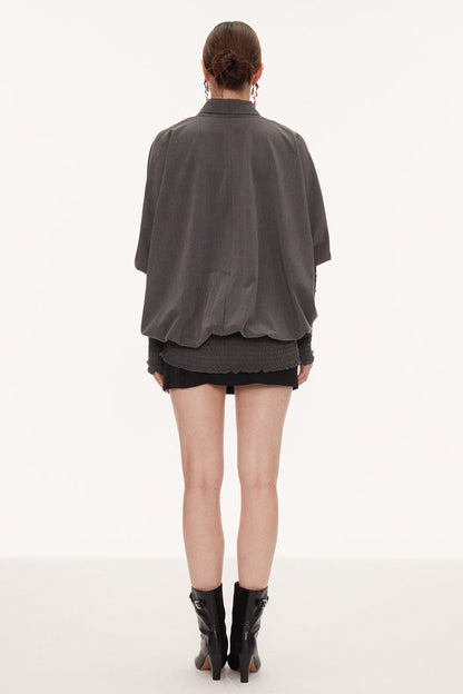 Eirian Tie Up Balloon Sleeve Shirt
