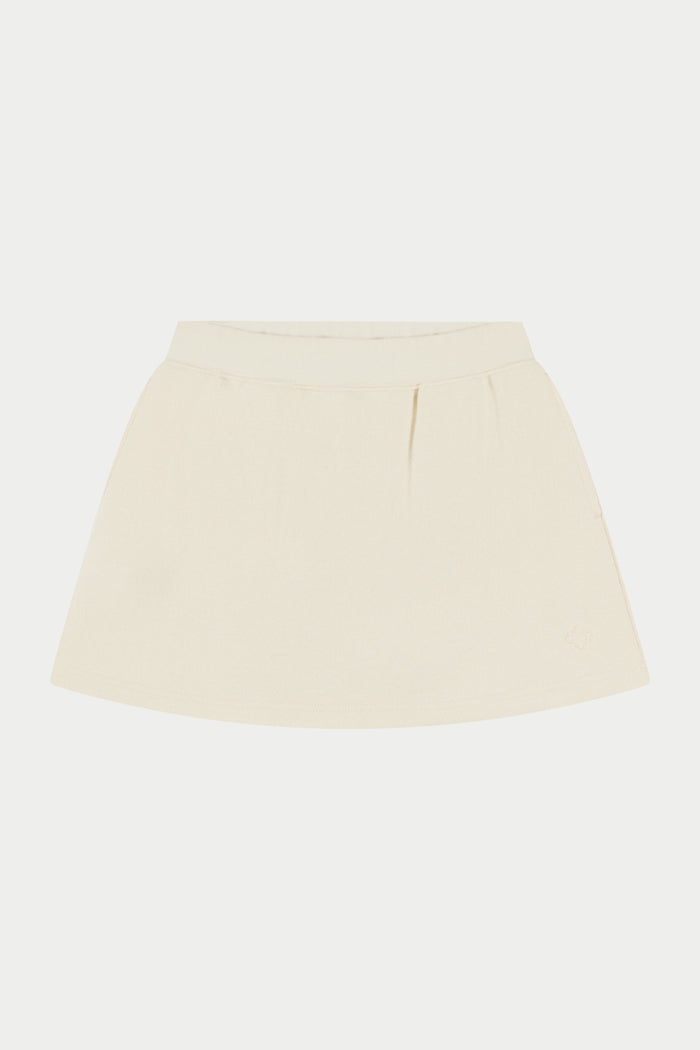EMBLEM JERSEY SKORT - BUTTERMILK