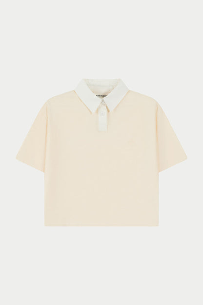 EMBLEM POLO TEE - BUTTERMILK
