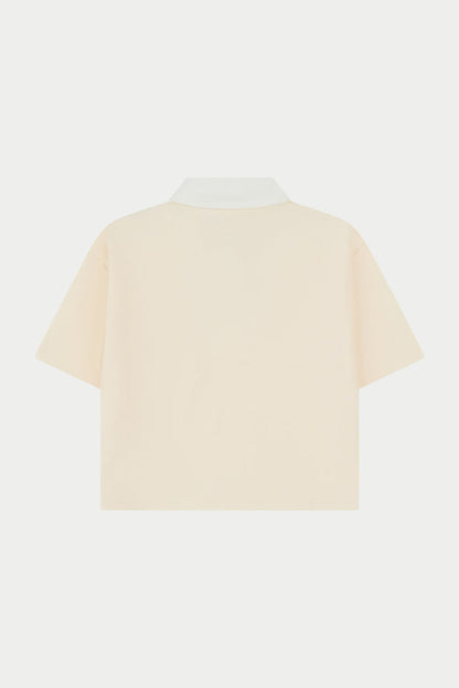 EMBLEM POLO TEE - BUTTERMILK