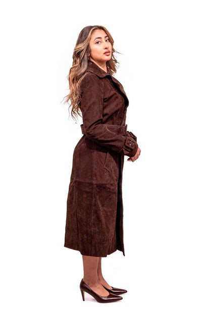 Emma Nubuck Trench coat