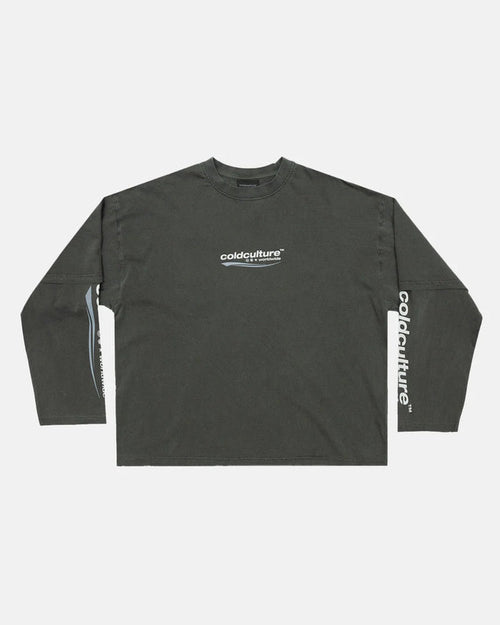 ENTERPRISE LONGSLEEVE TEE GREY - COLD CULTURE