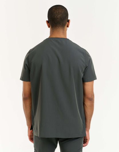 Essential Crewneck Scrub Top - Asphalt