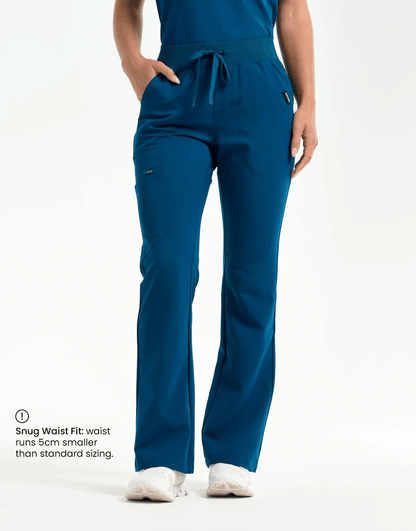 Essential Flare Scrub Pants (Size Variation) - Gibraltar Blue