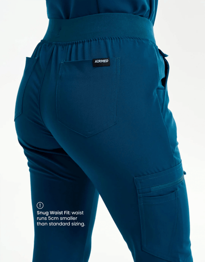 Essential Flare Scrub Pants (Size Variation) - Gibraltar Blue
