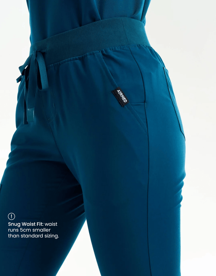 Essential Flare Scrub Pants (Size Variation) - Gibraltar Blue