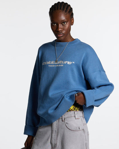 ESSENTIAL KNIT WINDWARD BLUE - COLD CULTURE #woman