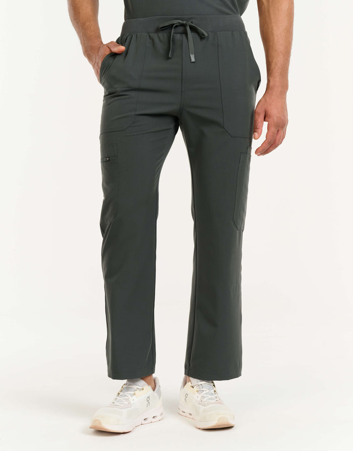 Essential Multi-Pocket Scrub Pants - Asphalt