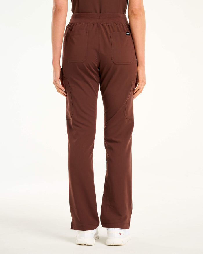 Essential Multi-Pocket Scrub Pants - Cocoa