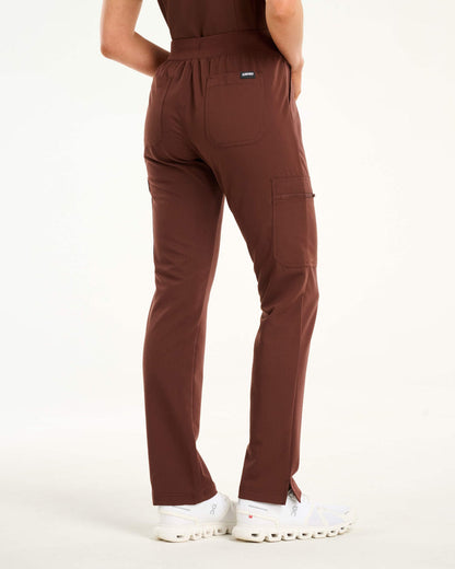 Essential Multi-Pocket Scrub Pants - Cocoa