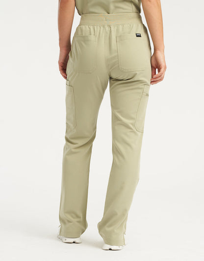 Essential Multi-Pocket Scrub Pants - Matcha