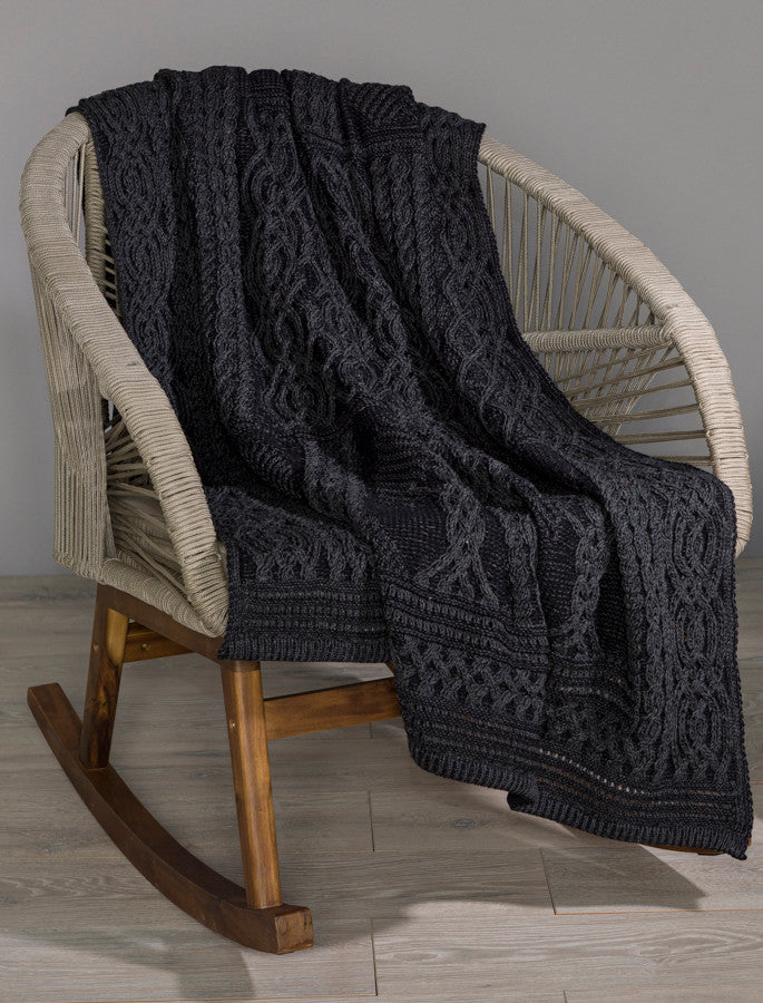 Fairy Tree Celtic Throw - Charcoal Mix #color_charcoal-mix