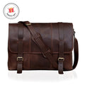 Farm Leather Messenger Bag - Brown