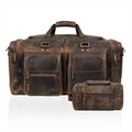 Farm Premium Buffalo Leather Duffle Combo