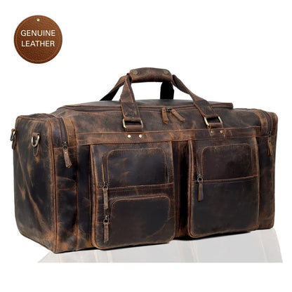 Farm Premium Buffalo Leather Duffle Combo