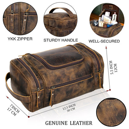 Farm Premium Buffalo Leather Duffle Combo