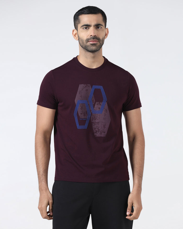 Fig Crew Neck Printed T-Shirt - Moaning