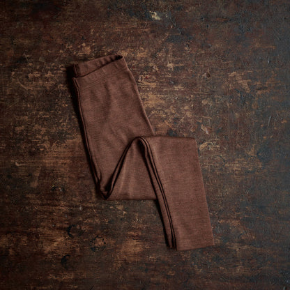 Finch Kids Leggings - Merino Wool & Silk - Squirrel