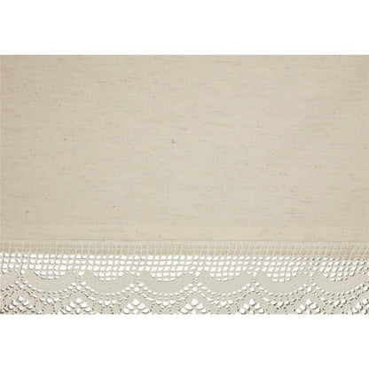 Flax and Lace Panel Curtains-Lange General Store
